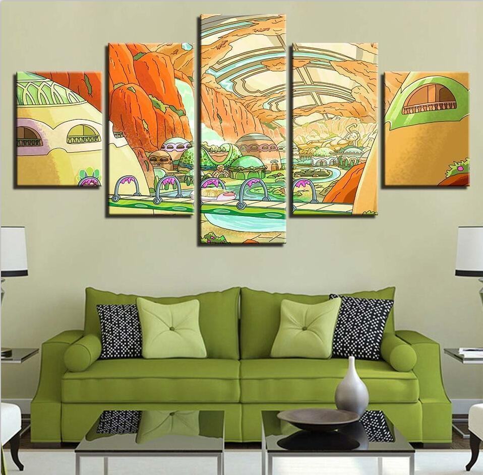Rick And Morty 24 Karikatur Leinwandbilder Kunstdrucke Rahmen