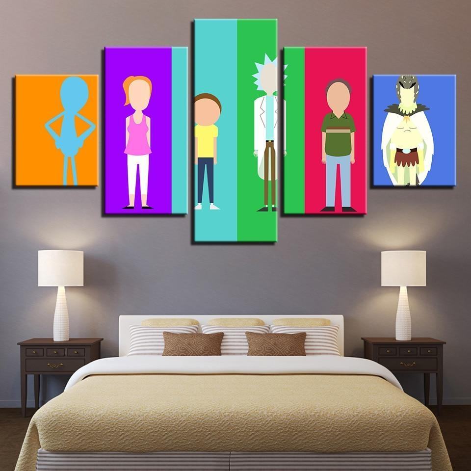 Rick And Morty 40 Karikatur Leinwandbilder Kunstdrucke Rahmen