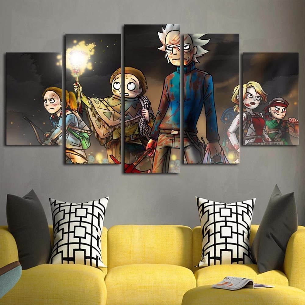 Rick And Morty 67 Karikatur Leinwandbilder Kunstdrucke Rahmen