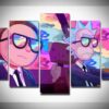 rick and morty driving karikatur leinwandbilder kunstdrucke rahmen 7239