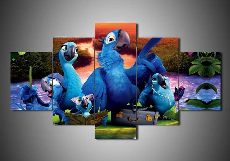 Rio 1 Cartoon Leinwandbilder Kunstdrucke  