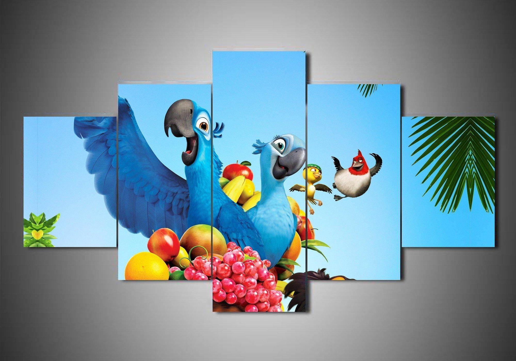 Rio 2 Karikatur Leinwandbilder Kunstdrucke Rahmen