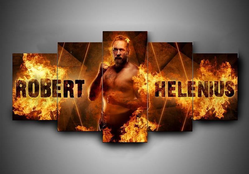 Robert Helenius Boxen Leinwanddruck – Boxweltmeister Kunst