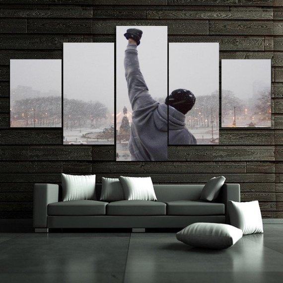 Rocky Balboa Famous Person Leinwandbilder Kunstdrucke   
