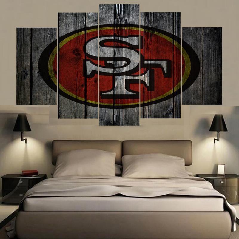 San Francisco 49ers Logo Poster 1 Football Leinwandbilder Kunstdrucke  