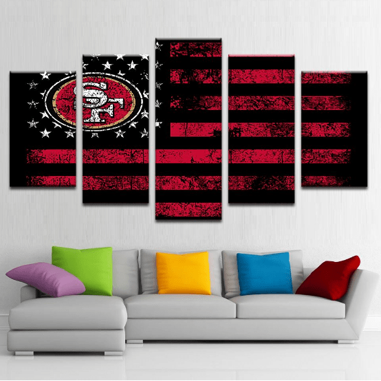 San Francisco 49ers Sport – Markantes Leinwandbild für Team-Enthusiasten