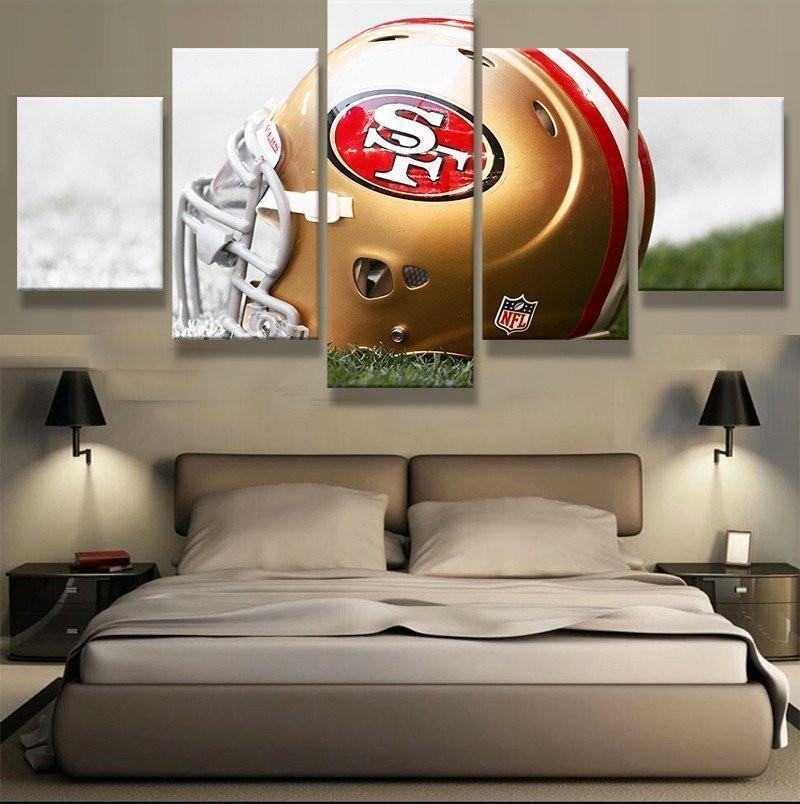 San Francisco 49ers Team Football Leinwandbilder Kunstdrucke Rahmen