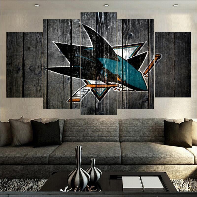 San Jose Sharks Hockey Sport Leinwandbilder Kunstdrucke Rahmen