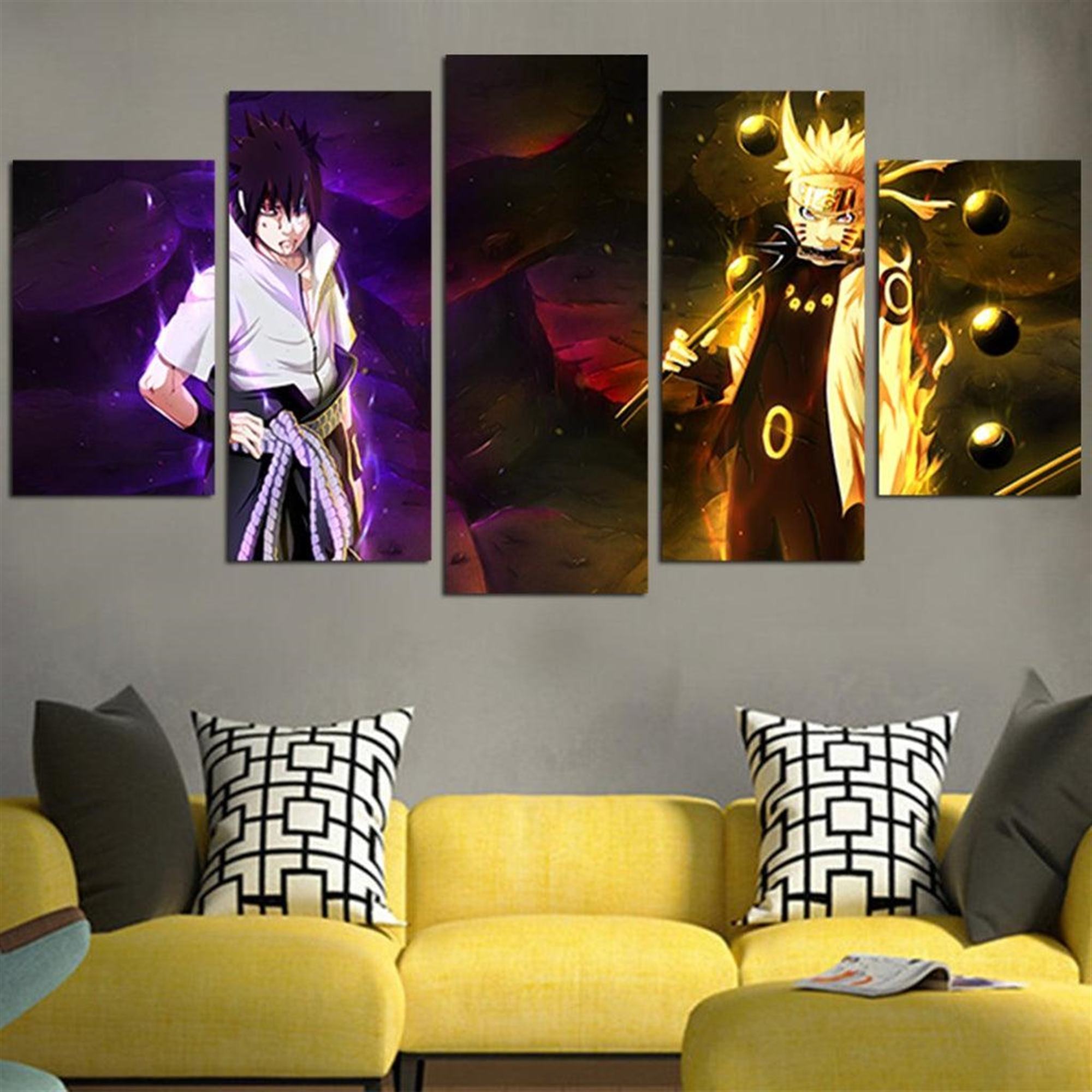 Sasuke Und Naruto Leinwandbilder Kunstdrucke Rahmen
