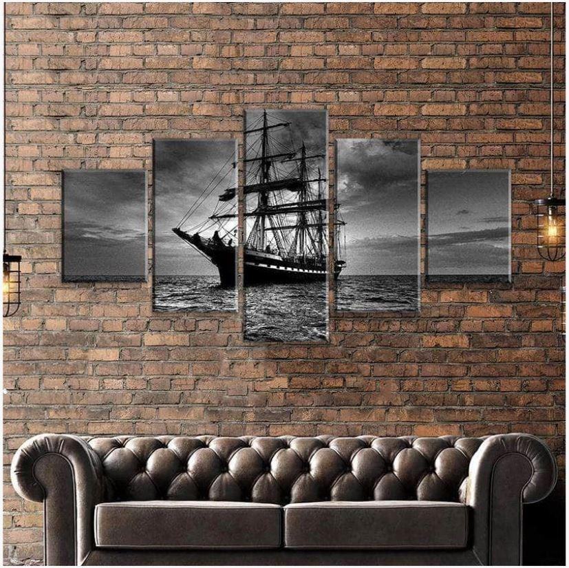 Schiff In Der Nacht Leinwandbilder Kunstdrucke Rahmen