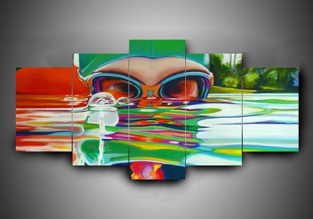 Schwimmen 3 - Fitnessorientierte Sport Leinwandbilder Kunstdrucke