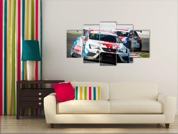 Seat Leon Eurocup Racing Leinwanddruck – Motorsport Kunstwerk