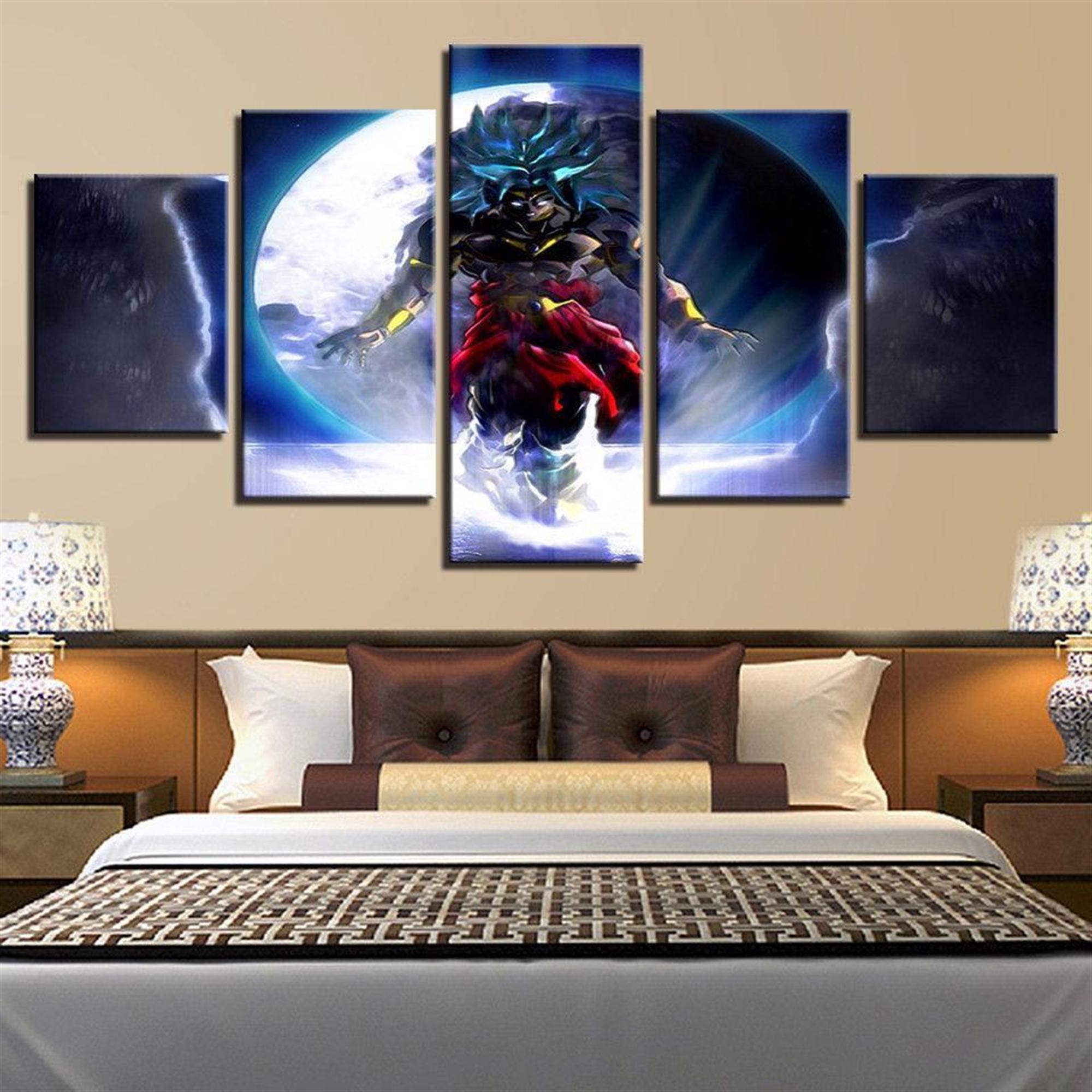 Sieben Dragon Ball Figuren 2: Anime Leinwandbilder Kunstdrucke Mit Rahmen