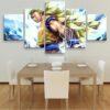sieben dragon ball figuren anime leinwandbilder kunstdrucke mit rahmen 5254