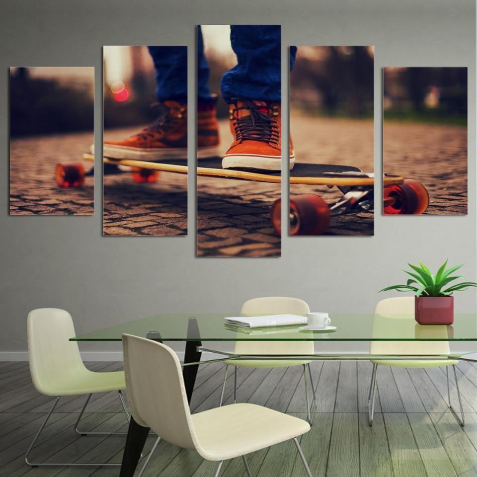 Skateboard Air Print X Leinwandbild Kunstdrucke