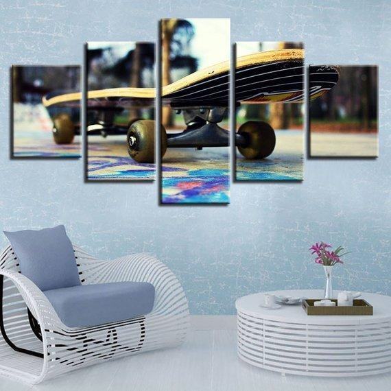 Skateboard Boy 6 Leinwandbild Kunstdrucke