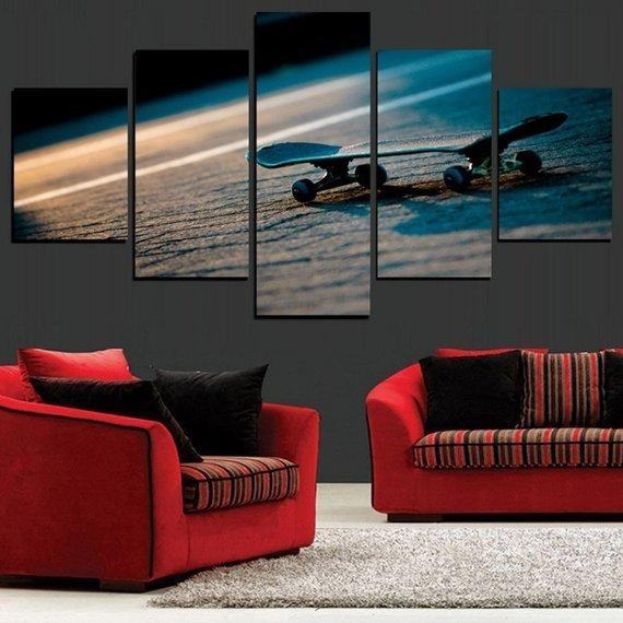 Skateboarding Leinwandbild Kunstdrucke