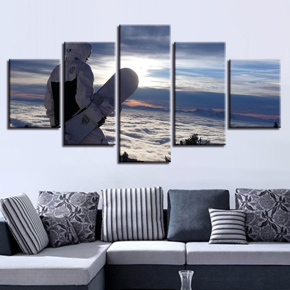 Skiing 3 Leinwandbild Kunstdrucke