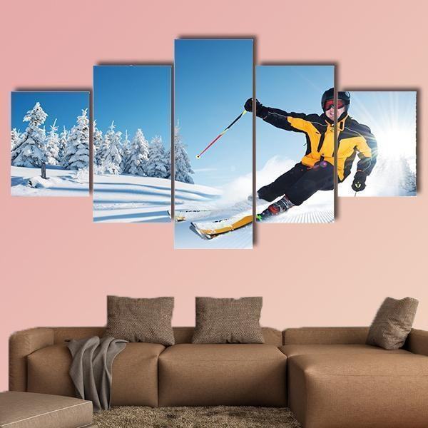 Skiing Sports 01 Leinwandbild Kunstdrucke