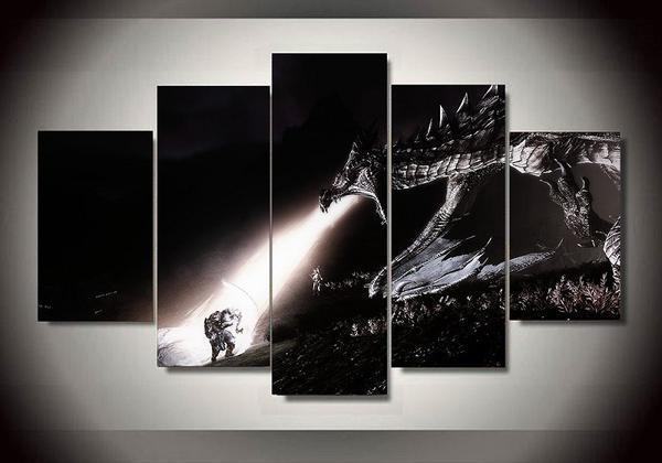 Skyrim 2 Gaming Leinwandbilder Kunstdrucke  