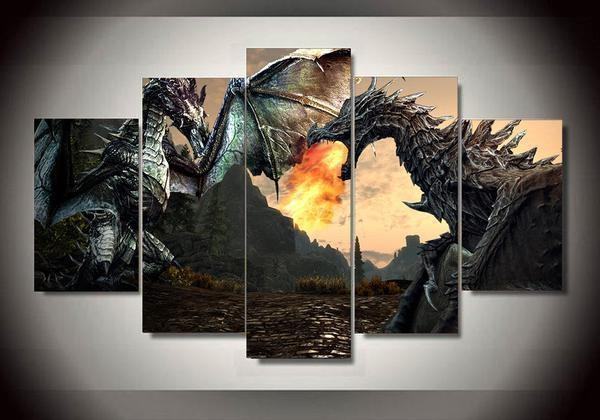 Skyrim Gaming Leinwandbilder Kunstdrucke  