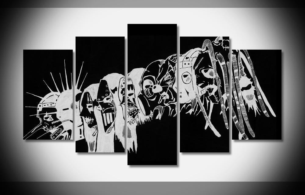 Slipknot Heavy Metal Band 1 Celebrity Leinwandbilder Kunstdrucke Rahmen