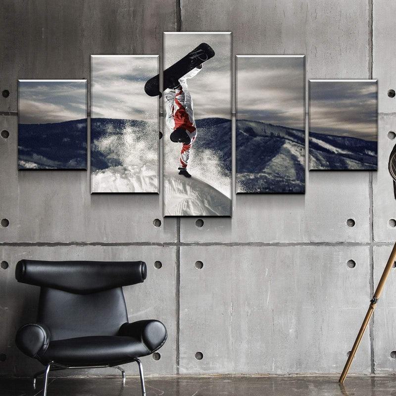Snowboarder Leinwandbilder Kunstdrucke Rahmen