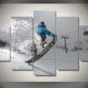 snowboarding nose grab trick sport leinwandbilder kunstdrucke rahmen 7666