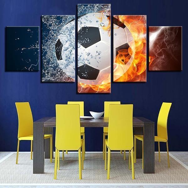 Soccer Football Ball Cleats Leinwandbild Kunstdrucke