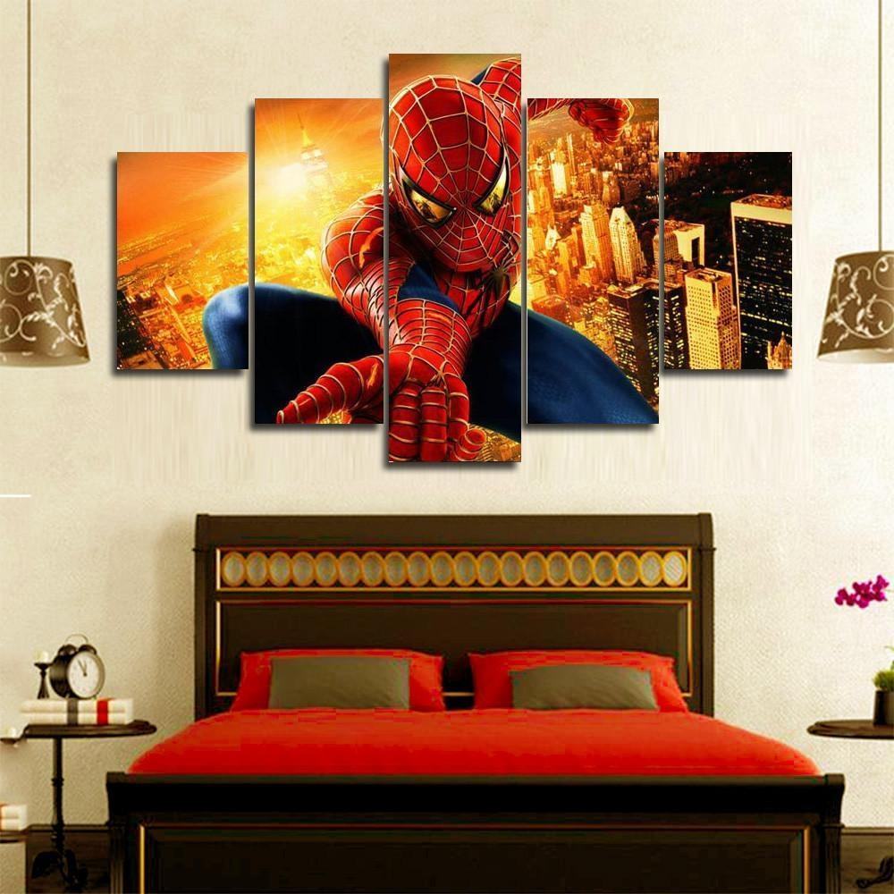 Spiderman Web Action Movie Leinwandbilder Kunstdrucke  