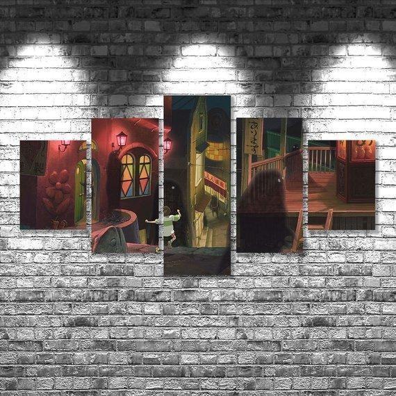 Spirited Away 02 Anime Leinwandbilder Kunstdrucke Rahmen