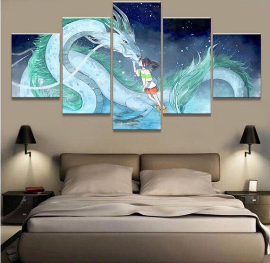 Spirited Away Haku And Chihiro Ogino 1 Anime Leinwandbilder Kunstdrucke