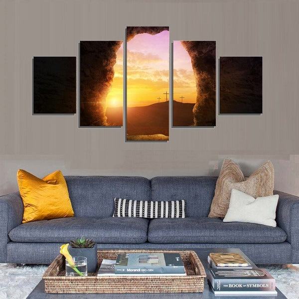 Spiritueller Sonnenaufgang Leinwandbilder Kunstdrucke Rahmen