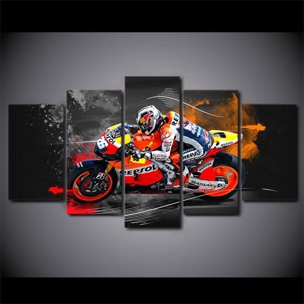 Sports Car Action Leinwandbild Kunstdrucke