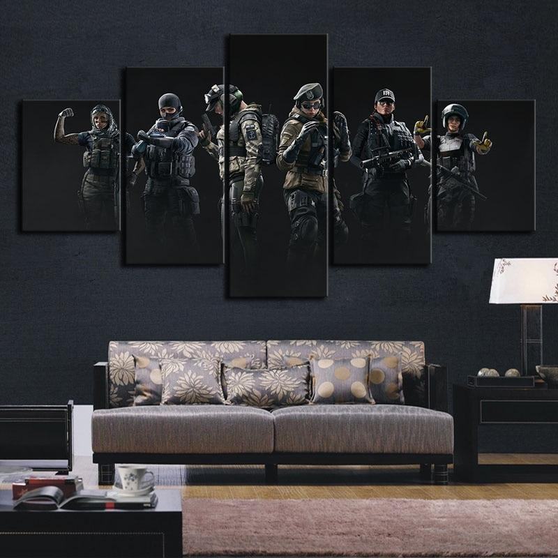 Squad 2 Tom Clancys Rainbow Six Siege Gaming Leinwandbilder Kunstdrucke Rahmen