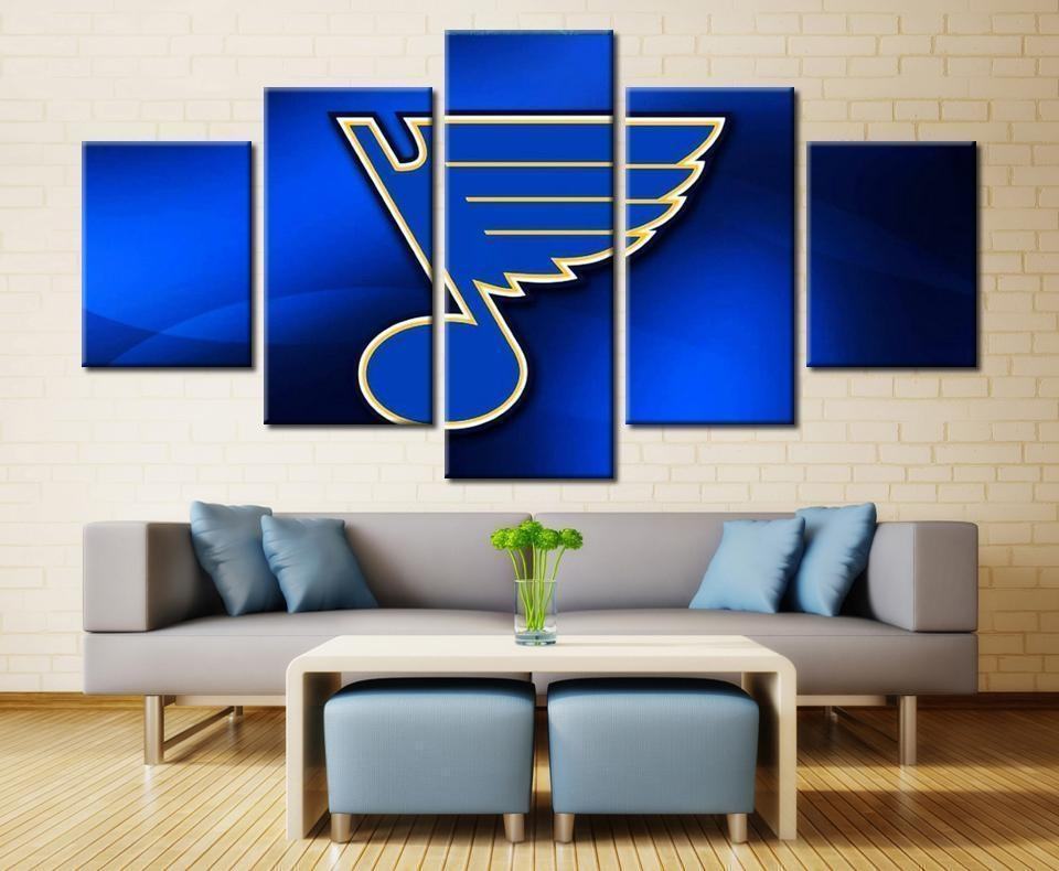 St Louis Blues Logo Sport Leinwandbilder Kunstdrucke  