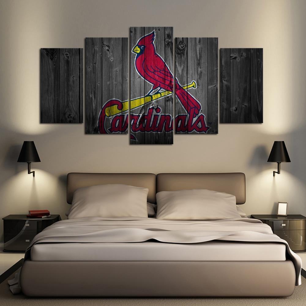 St Louis Cardinals Logo Poster 2 Baseball Leinwandbilder Kunstdrucke Rahmen