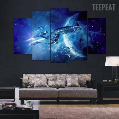 Star Trek Uss Enterprise Movie Leinwandbilder Kunstdrucke Rahmen