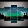 starburst over aurora borealis nature leinwandbilder kunstdrucke 3855