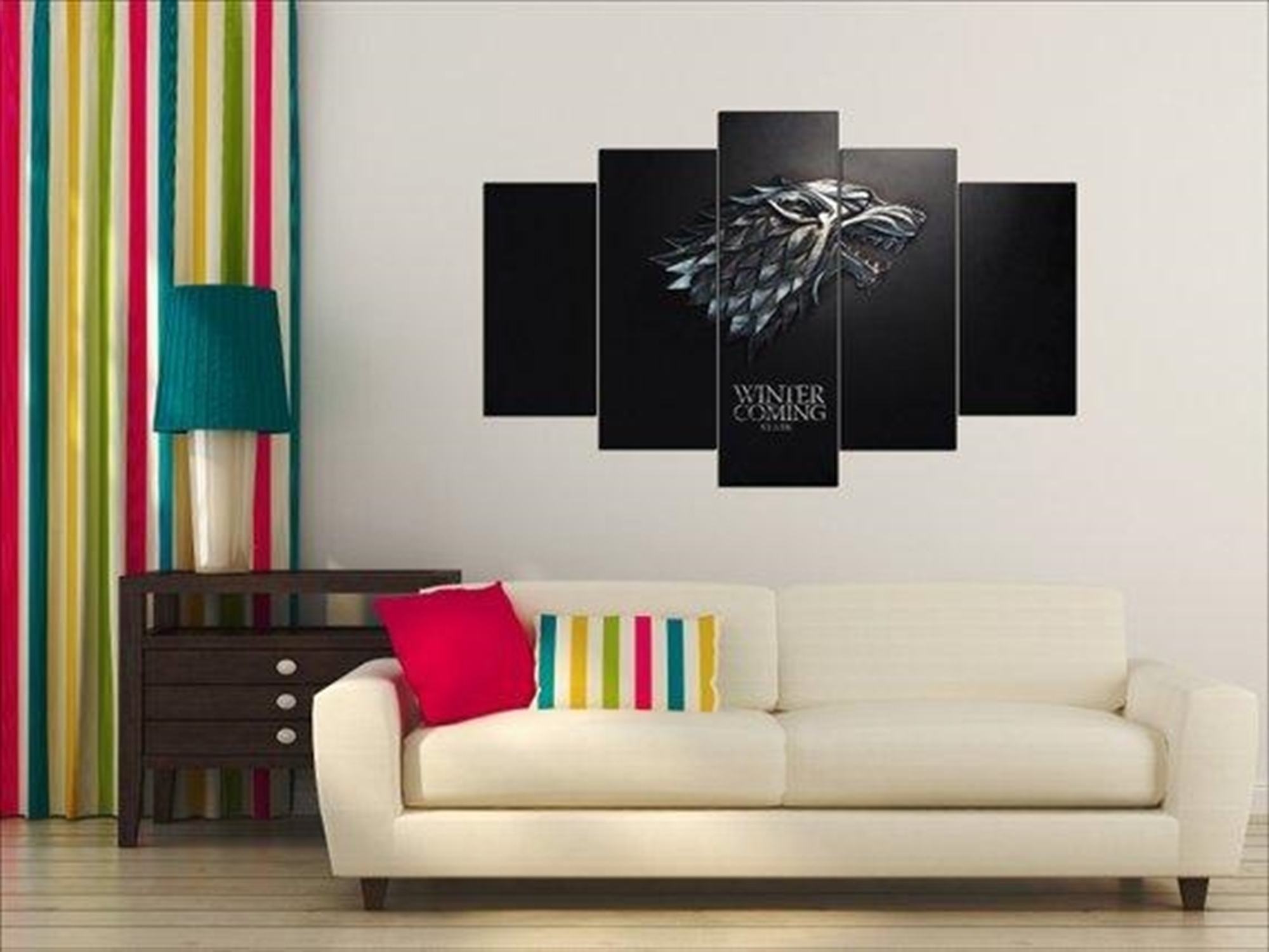 Stark Coat Of Arms Stark Wolf Game Of Thrones Film Leinwandbilder Kunstdrucke Rahmen