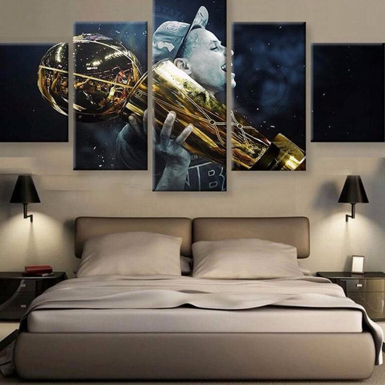 Stephen Curry Amerikanischer Basketball Golden State Warriors All-star Leinwandbilder Kunstdrucke Rahmen