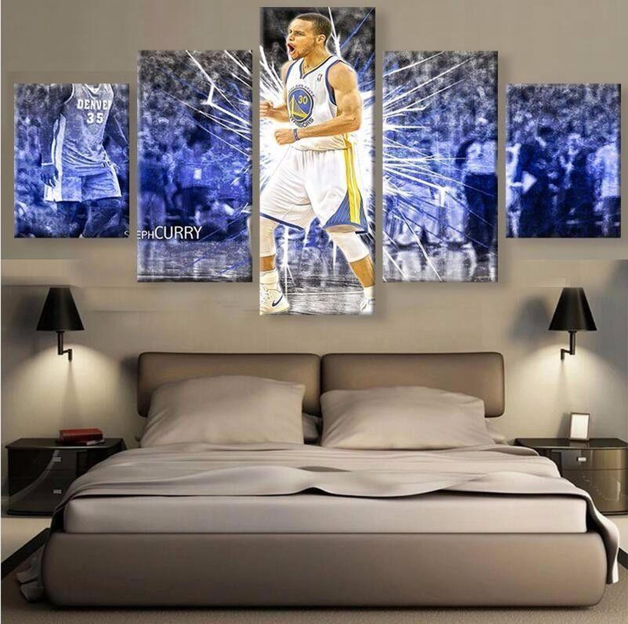 Stephen Curry Golden State Basketball Star Celebrity Leinwandbilder Kunstdrucke Rahmen