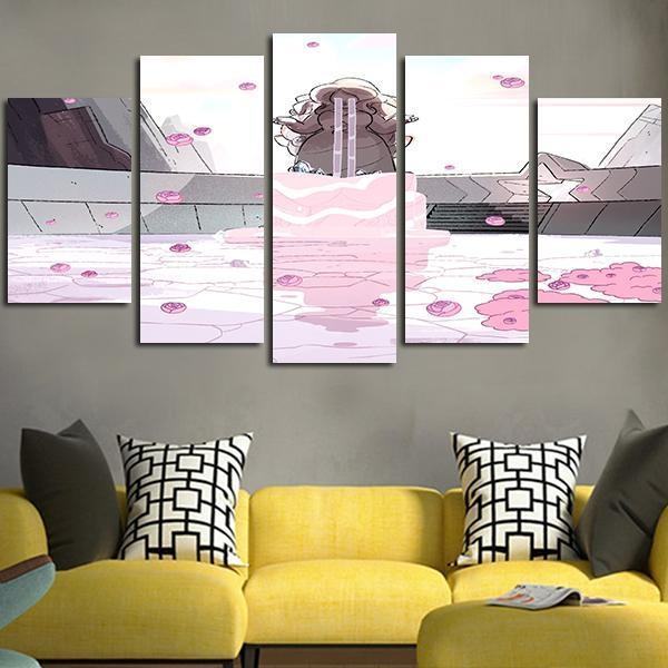 Steven Universum Brunnen Der Rose Leinwandbilder Kunstdrucke Rahmen