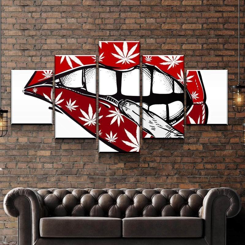 Stumpfe Lippen Leinwandbilder Kunstdrucke Rahmen