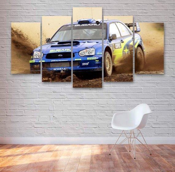 Subaru Wrx Rally Car Leinwandbilder Kunstdrucke  