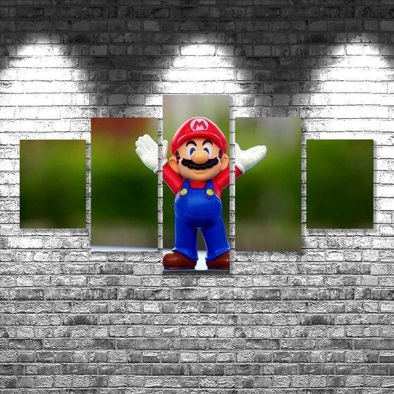 Super Mario Anime Leinwandbilder Kunstdrucke Rahmen