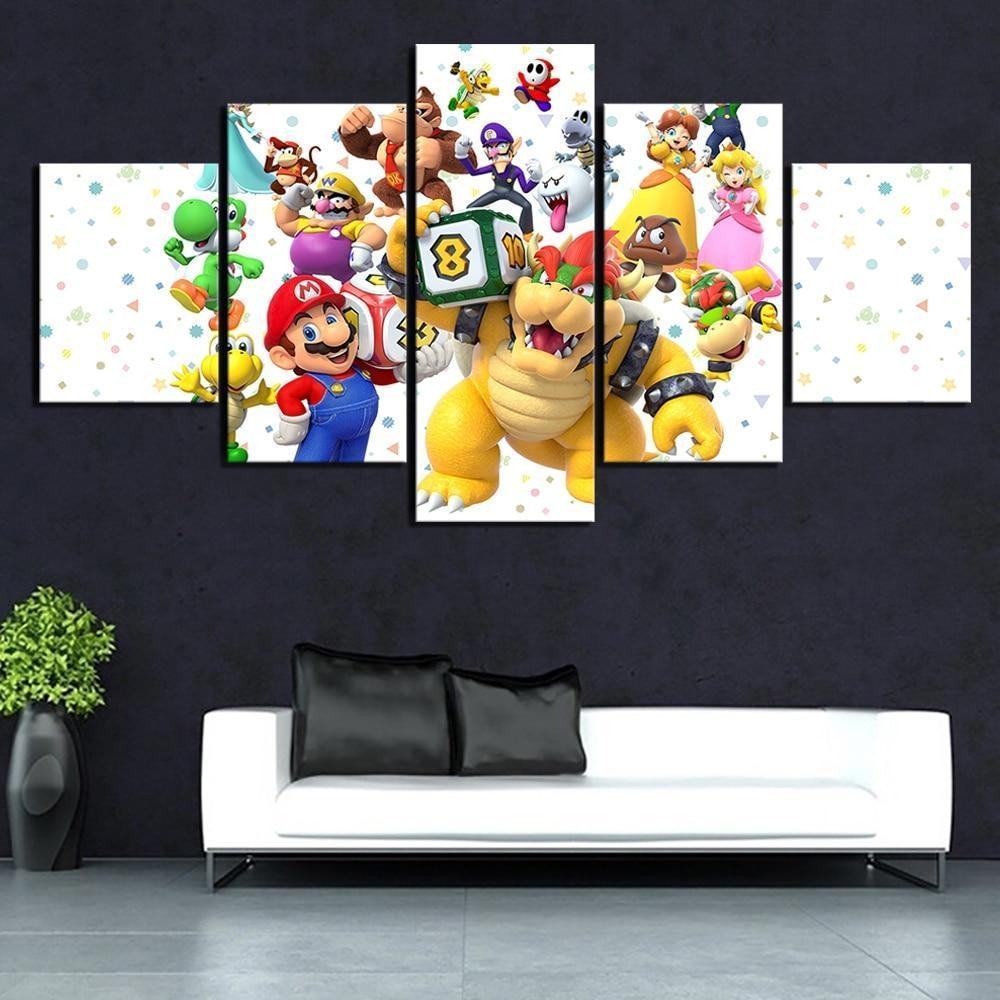 Super Mario Characters Game Leinwandbilder Kunstdrucke  