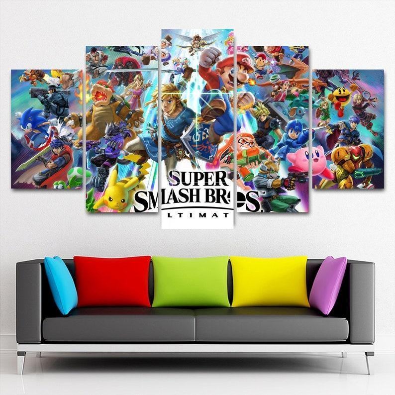 Super Smash Bros Ultimate Game Leinwandbilder Kunstdrucke Rahmen
