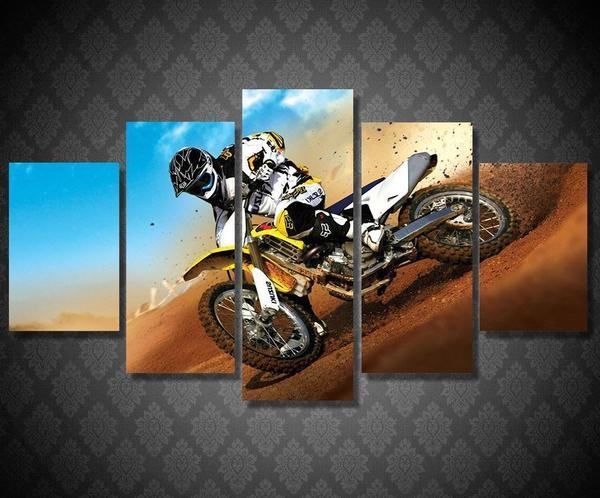 Supercross Racing To Finish Sport Leinwandbilder Kunstdrucke  