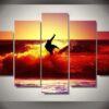 Surfer Carve - Leidenschaftliches Sport Leinwandbild Kunstdruck surfer carve leidenschaftliches sport leinwandbild kunstdruck 2040